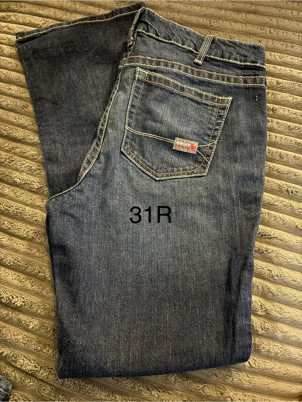 Ariat Men's Indigo Relaxed Straight Jeans